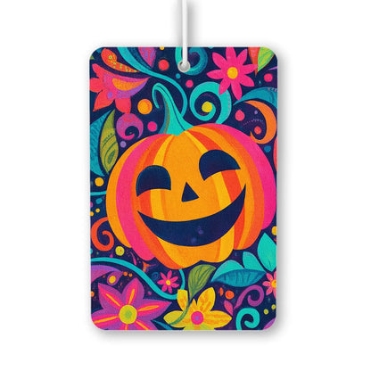 Colorful Pumpkin and Floral Air Freshener