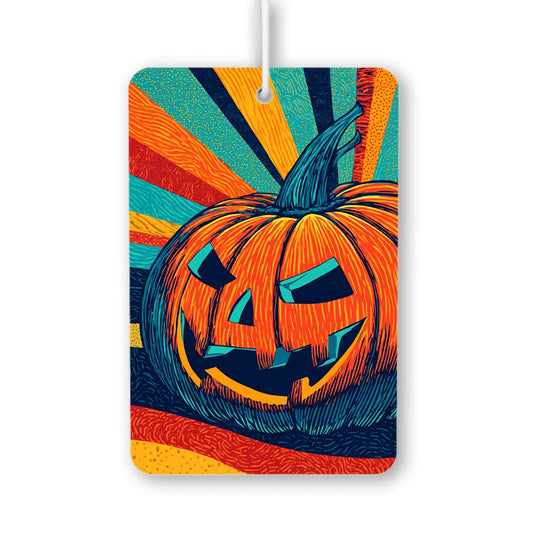 Colorful Pumpkin Design Air Freshener