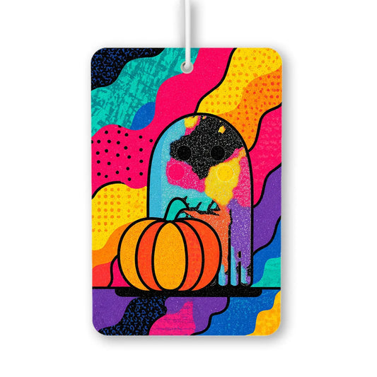 Colorful Pumpkin Ghost Air Freshener