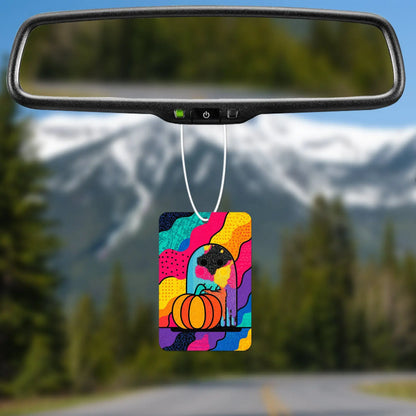 Colorful Pumpkin Ghost Air Freshener