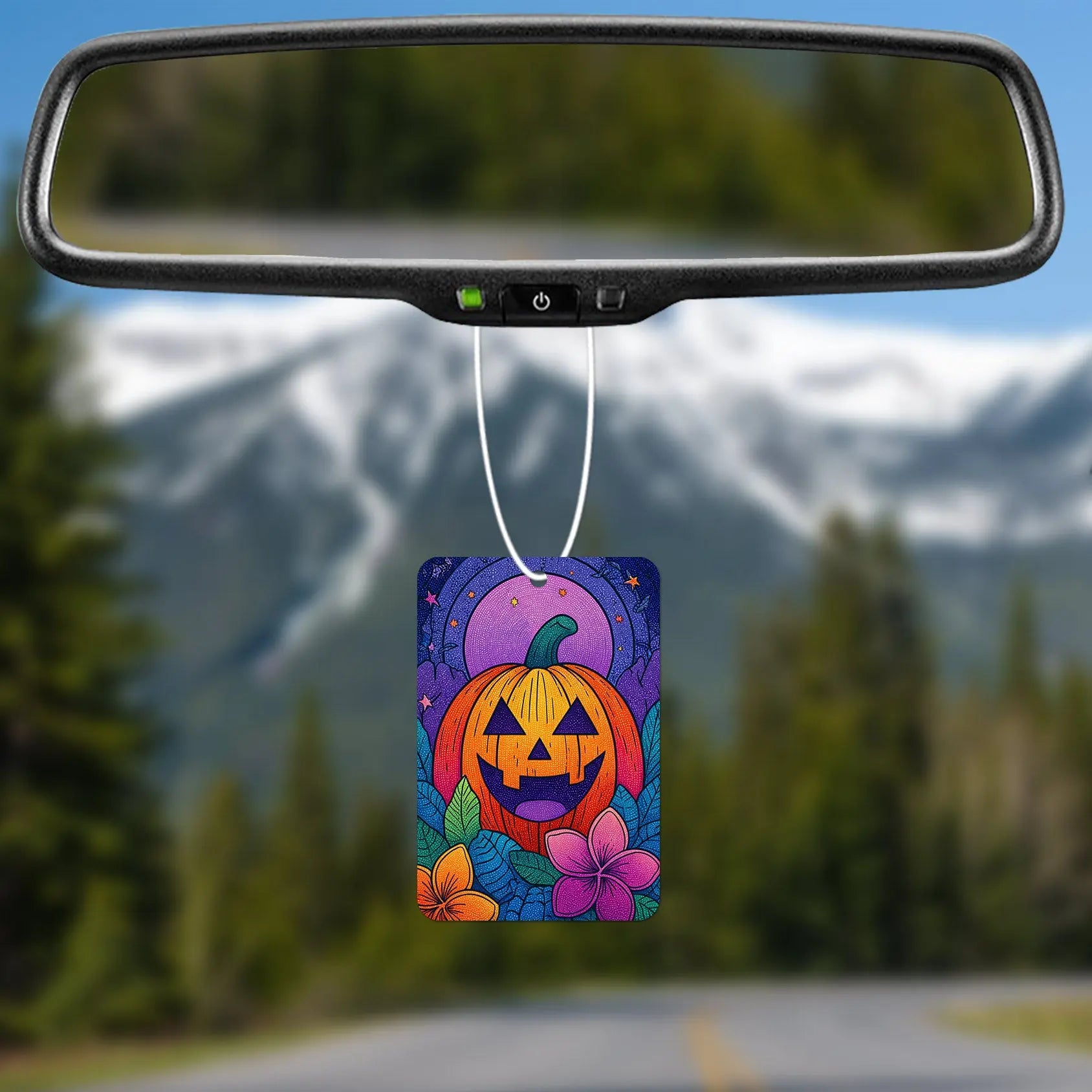 Colorful Pumpkin Halloween Air Freshener