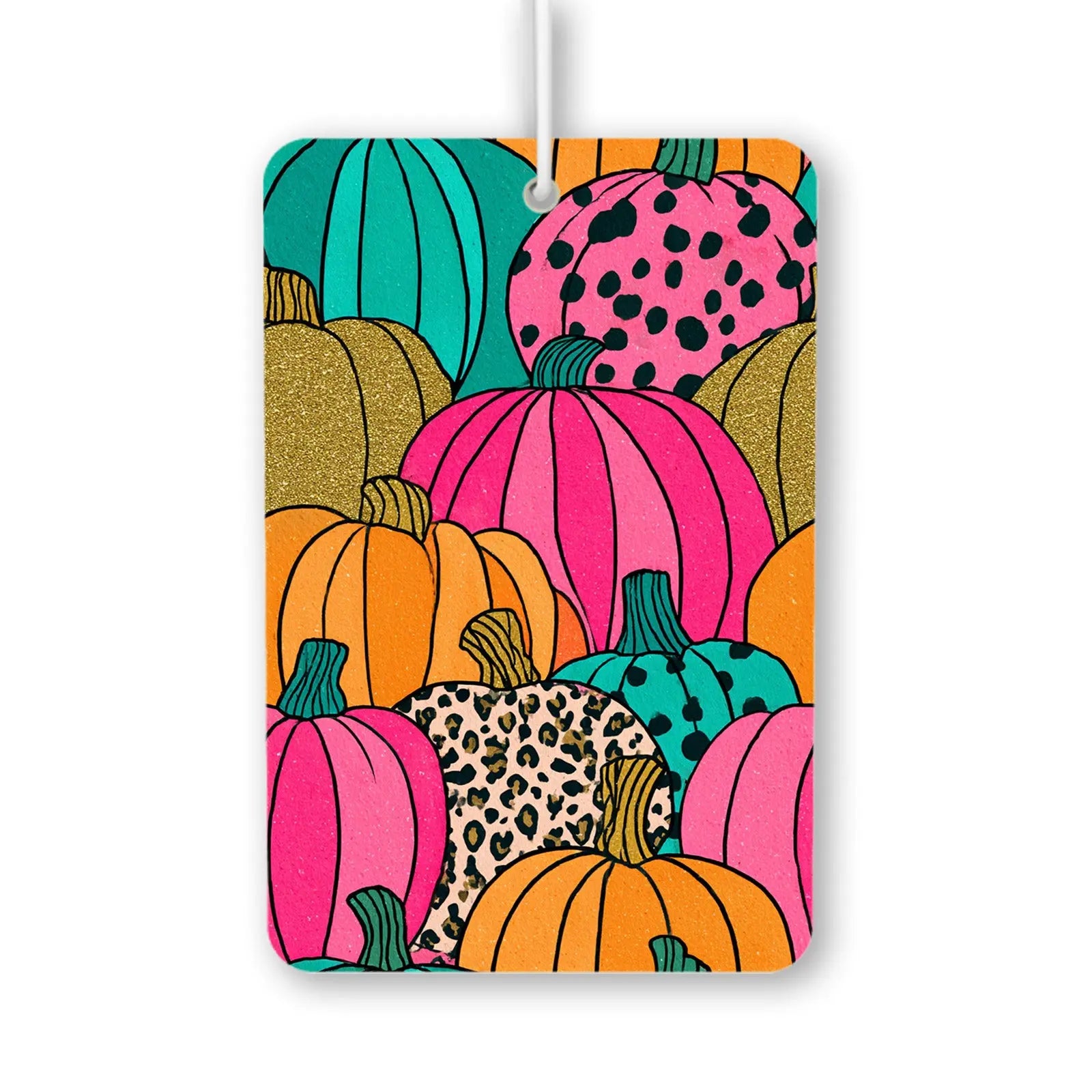 Colorful Pumpkin Pattern Air Freshener
