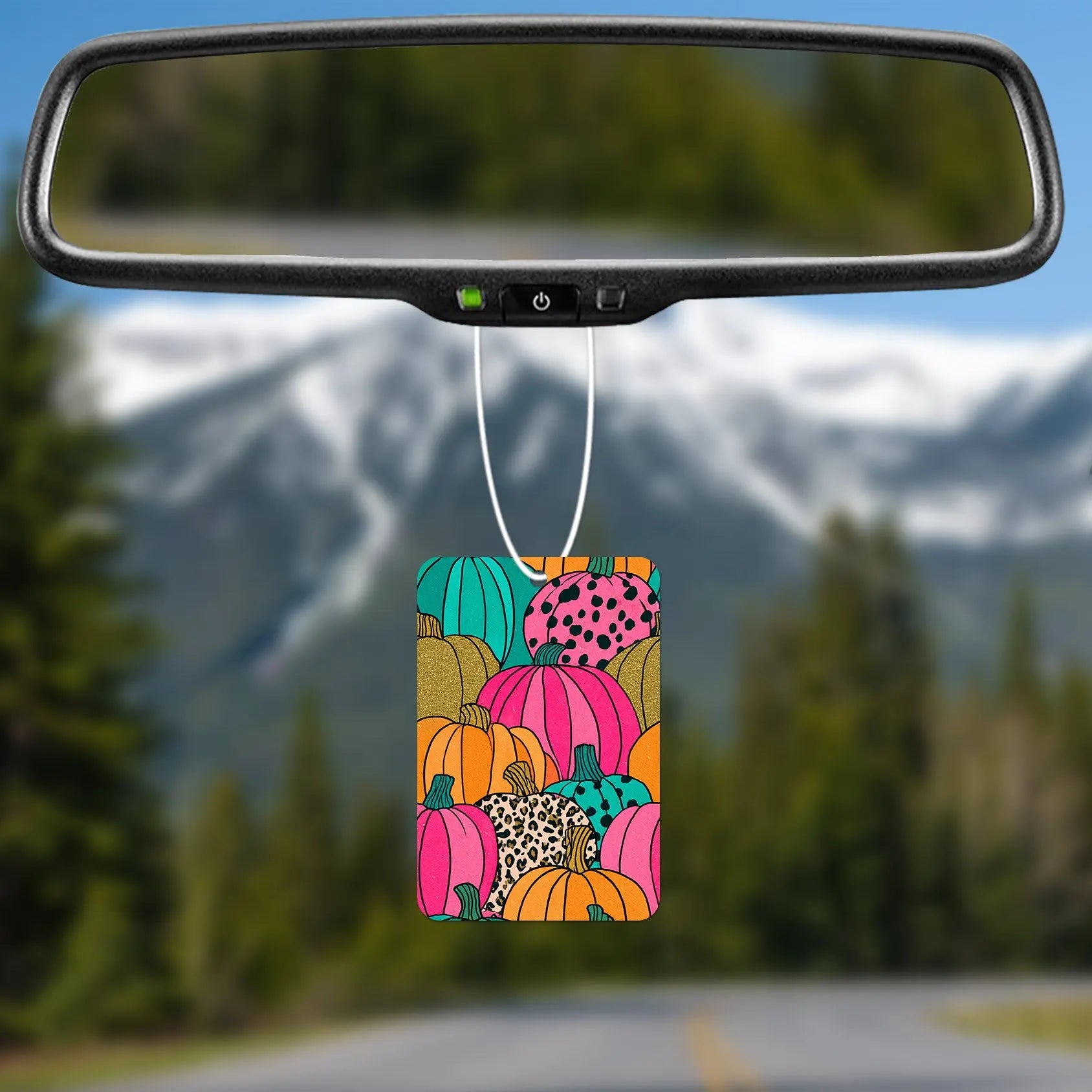 Colorful Pumpkin Pattern Air Freshener
