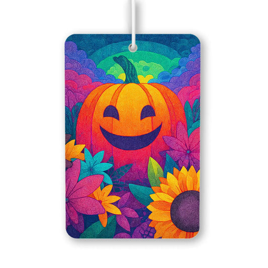 Colorful Pumpkin Smiley Air Freshener