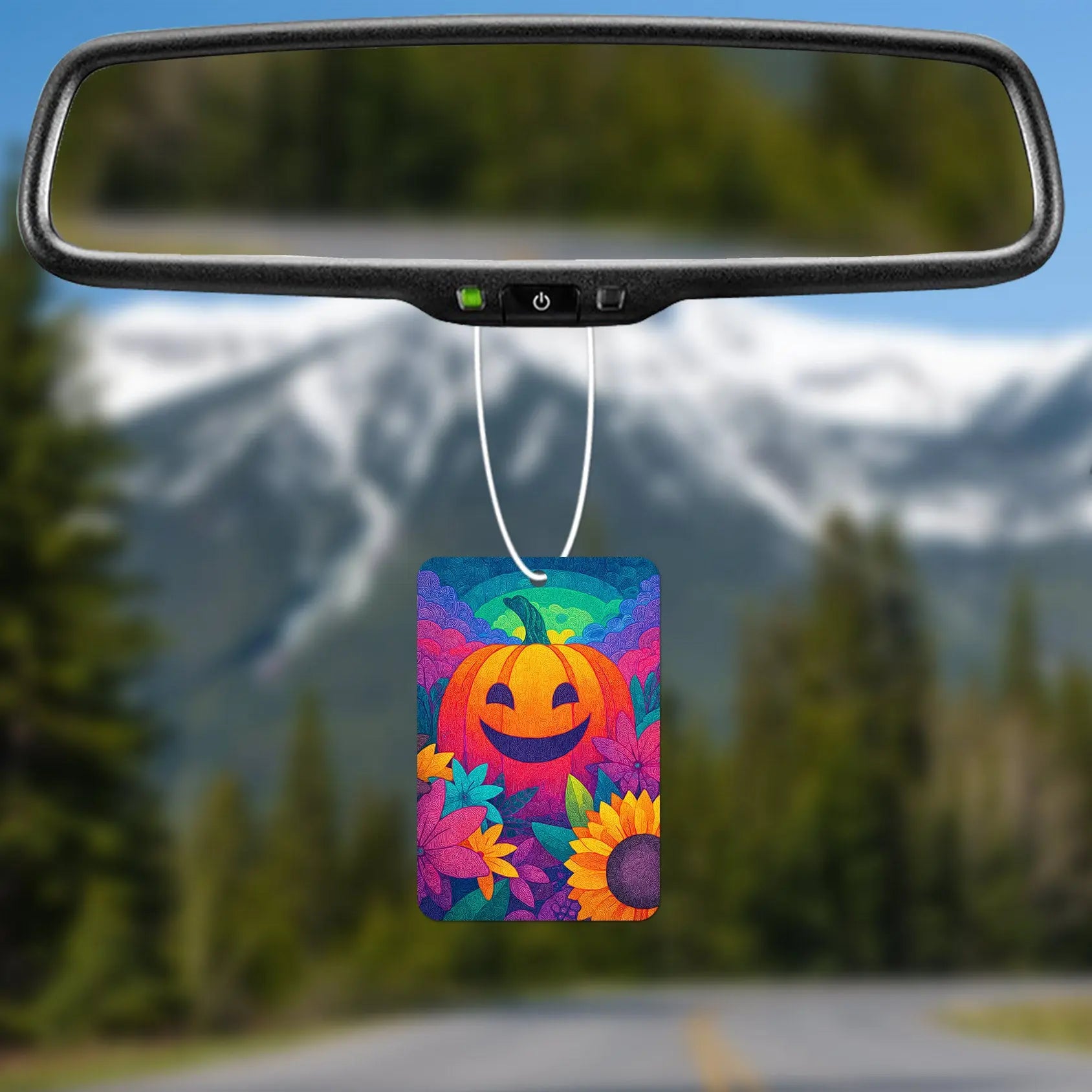 Colorful Pumpkin Smiley Air Freshener