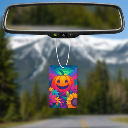Colorful Pumpkin Smiley Air Freshener