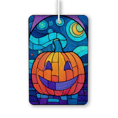 Colorful Pumpkin Stained Glass Air Freshener