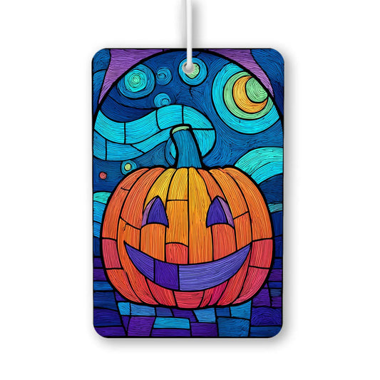 Colorful Pumpkin Stained Glass Air Freshener