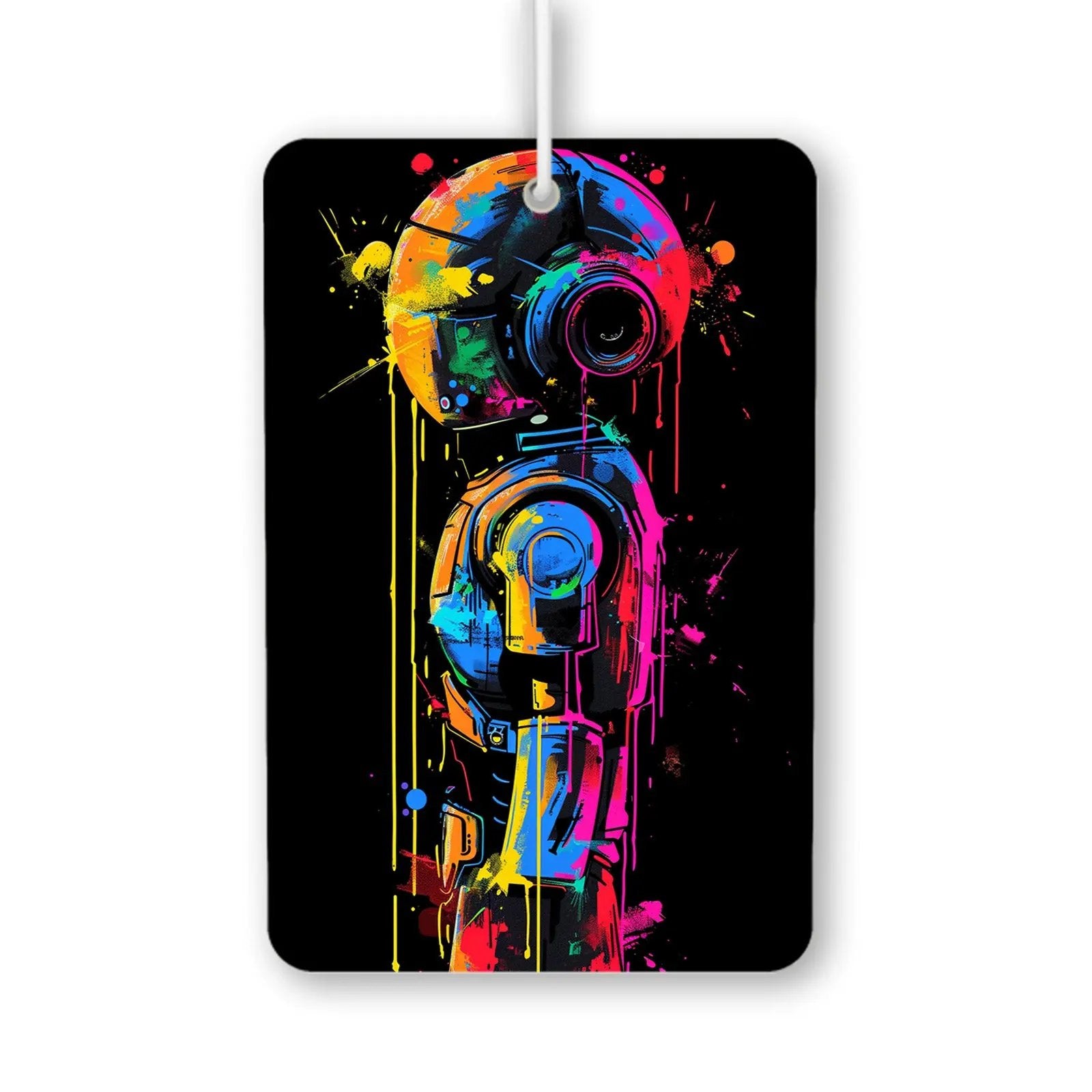Colorful Robot Art Air Freshener