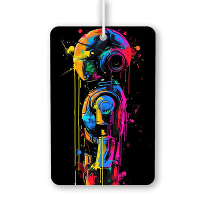 Colorful Robot Art Air Freshener
