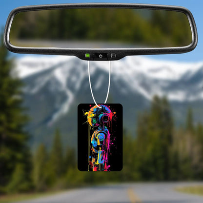 Colorful Robot Art Air Freshener
