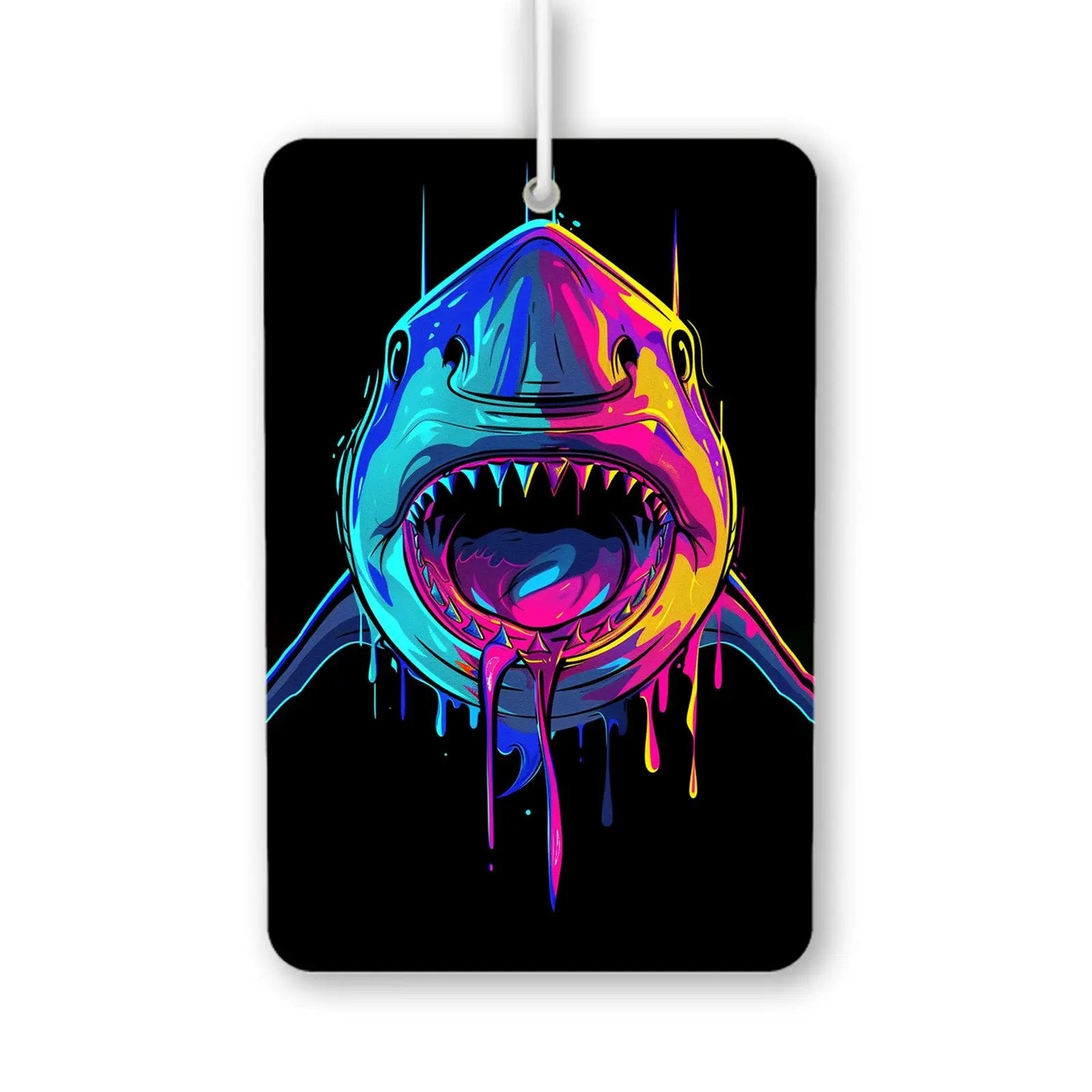 Colorful Shark Graphic Air Freshener