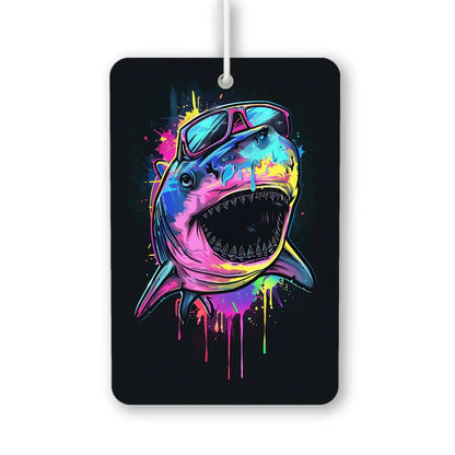 Colorful Shark with Sunglasses Air Freshener