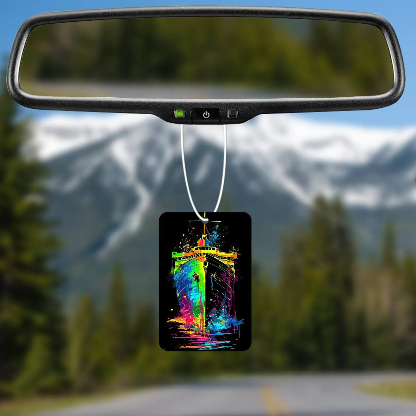 Colorful Ship Design Air Freshener
