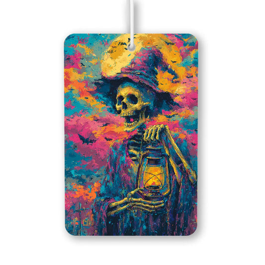 Colorful Skeleton with Lantern Air Freshener