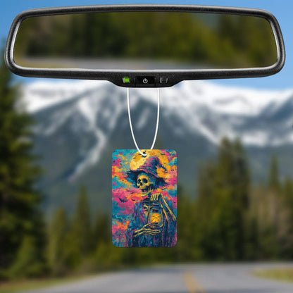 Colorful Skeleton with Lantern Air Freshener