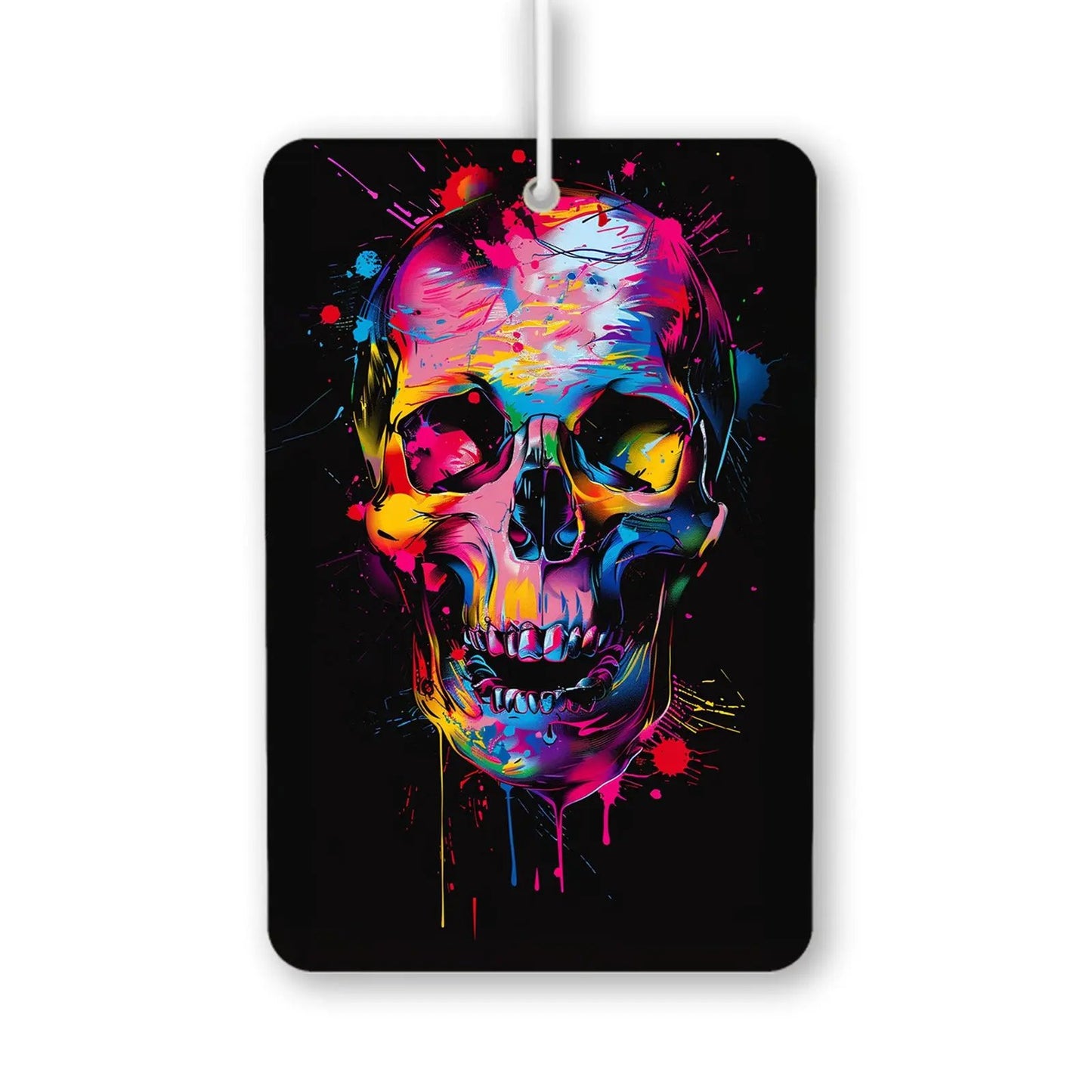 Colorful Skull Art Air Freshener