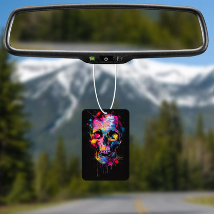 Colorful Skull Art Air Freshener
