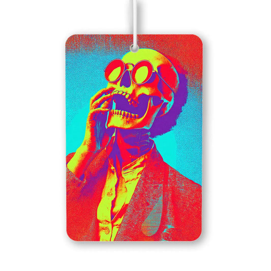 Colorful Skull in Sunglasses Air Freshener