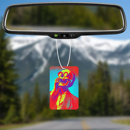 Colorful Skull in Sunglasses Air Freshener