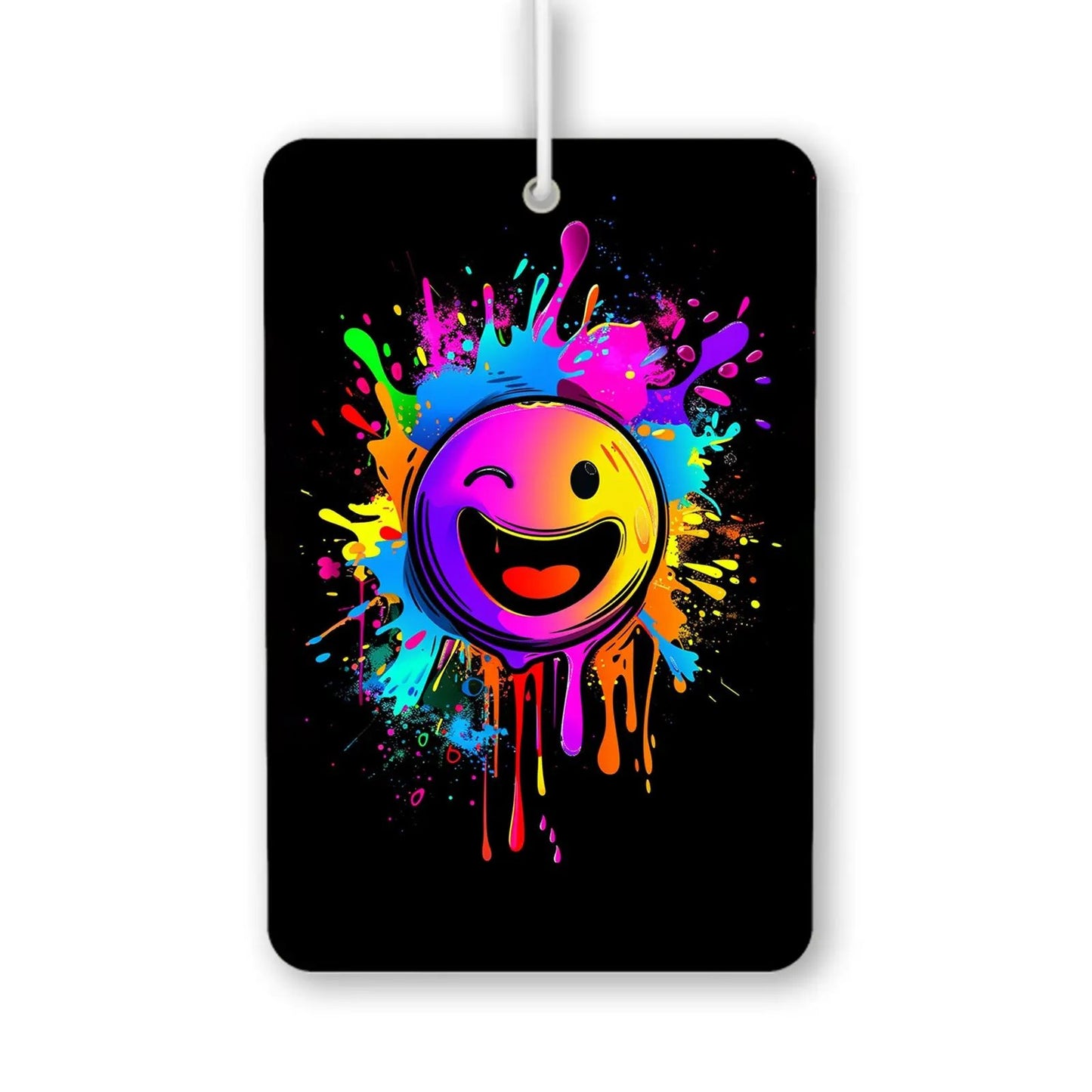 Colorful Smiley Face Air Freshener