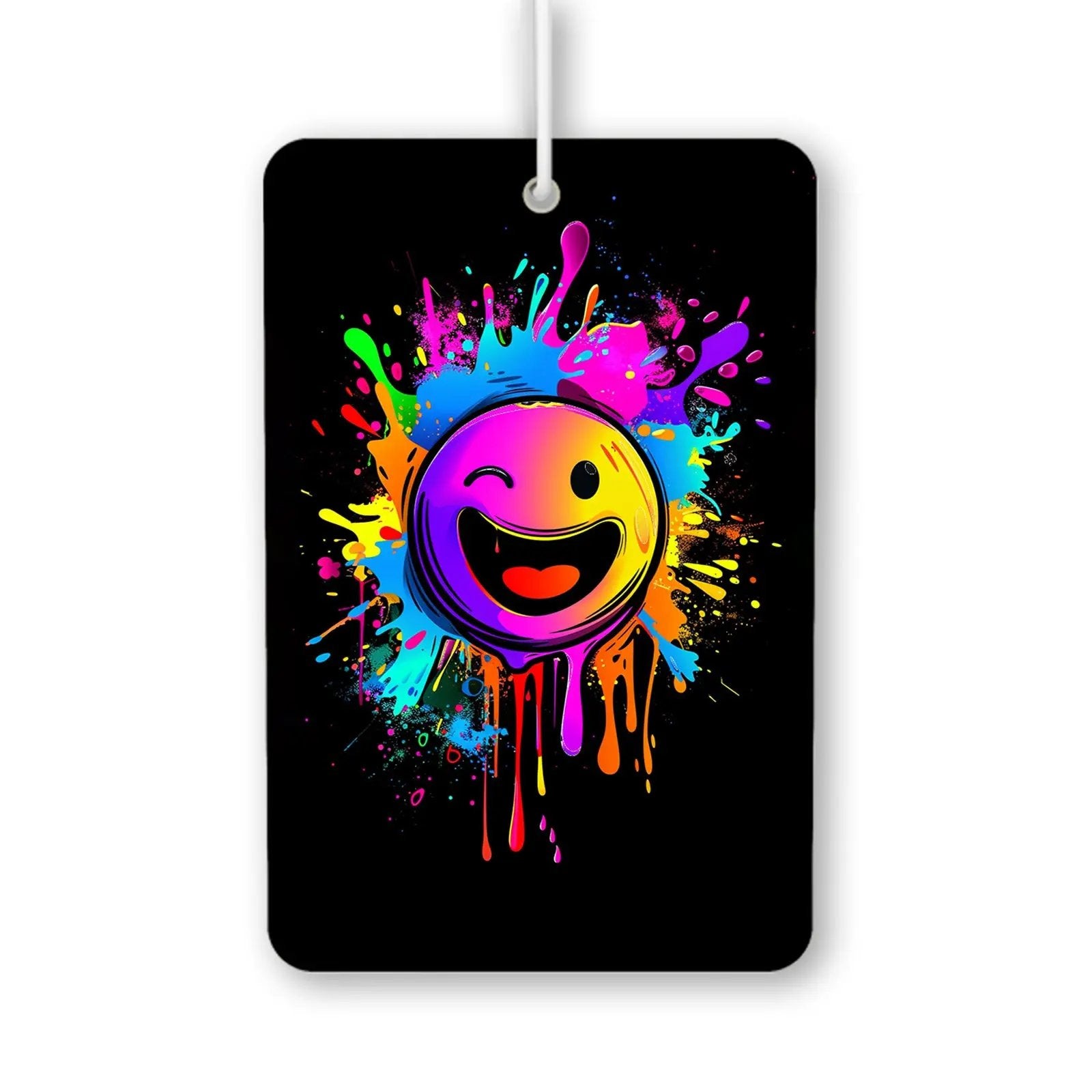 Colorful Smiley Face Air Freshener