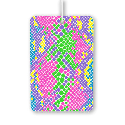 Colorful Snake Skin Pattern Air Freshener