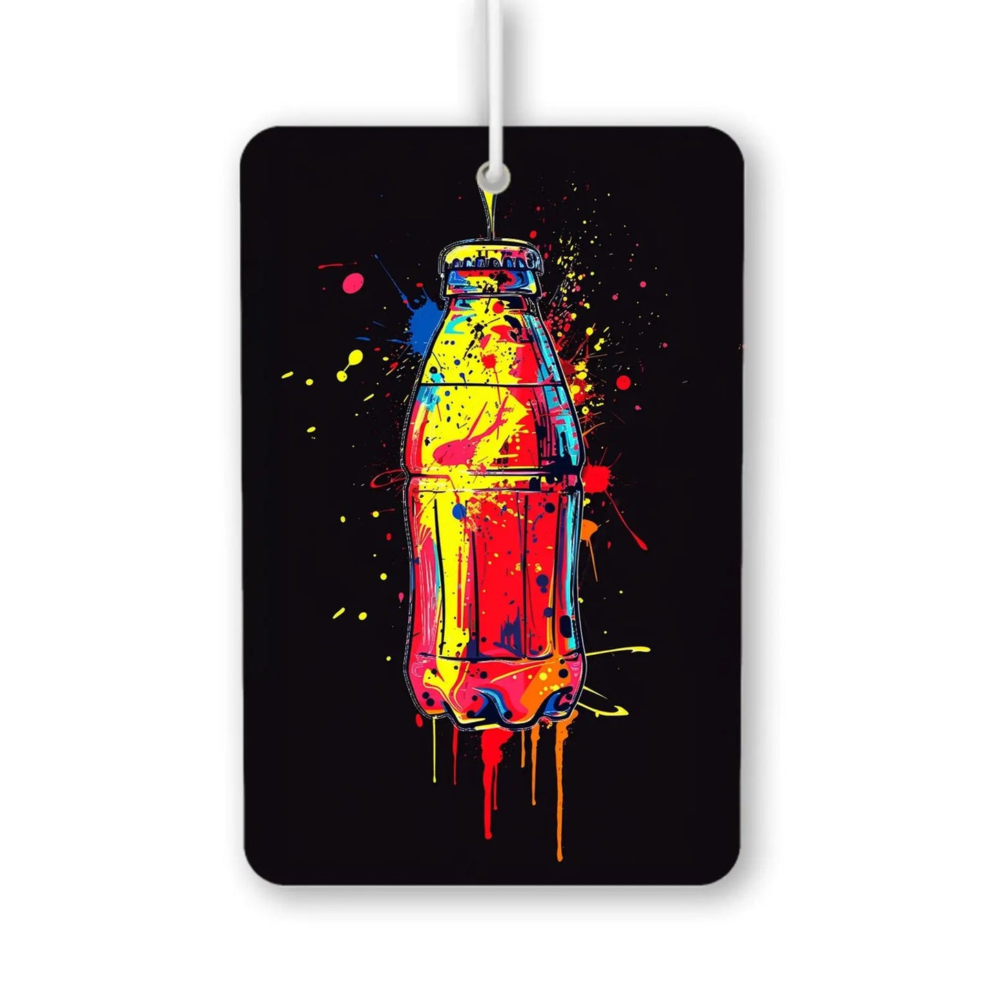 Colorful Soda Bottle Art Air Freshener