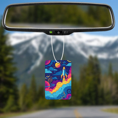 Colorful Space Adventure Air Freshener