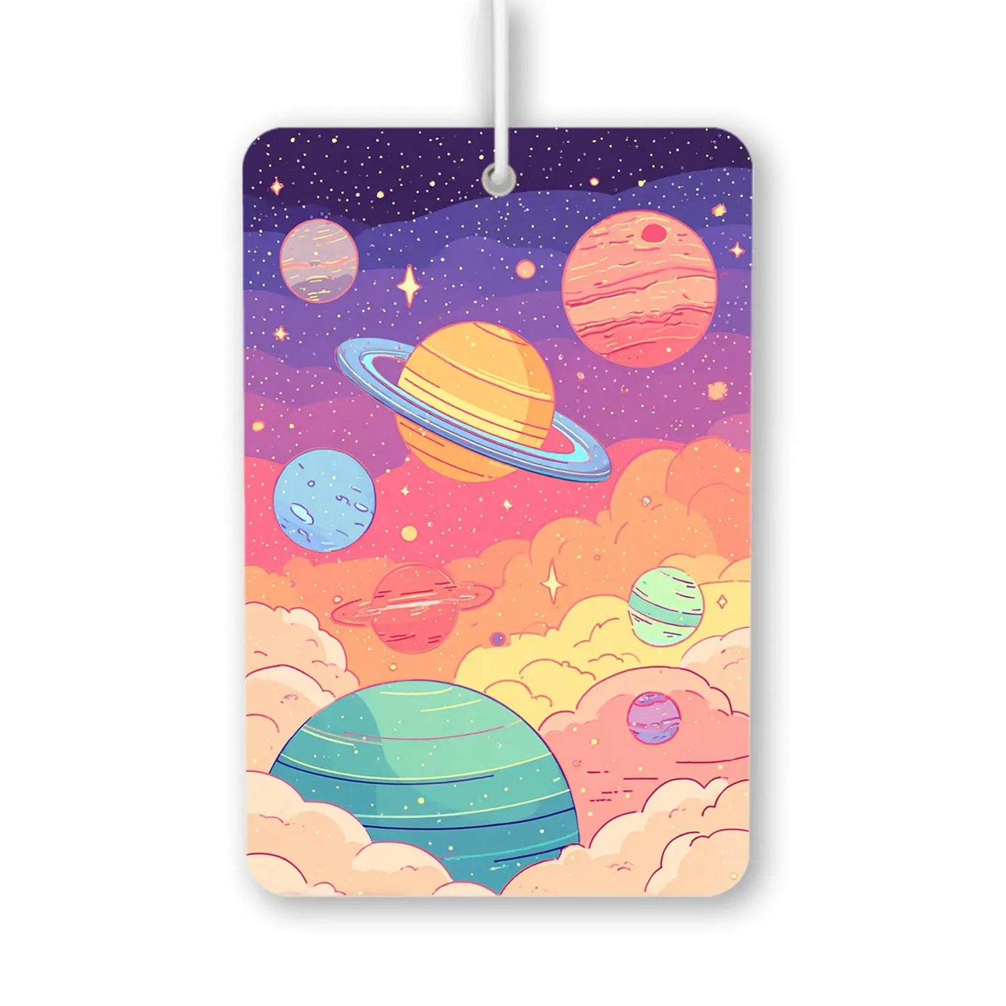 Colorful Space Scene Air Freshener