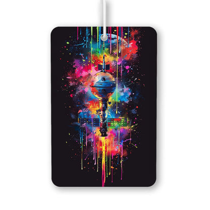 Colorful Space Station Air Freshener