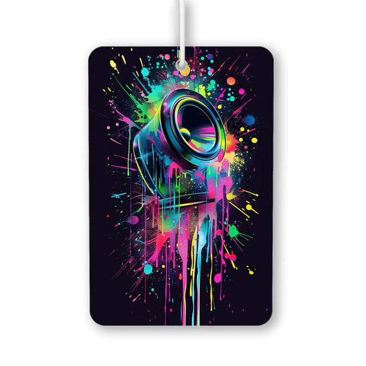 Colorful Speaker Splash Art Air Freshener