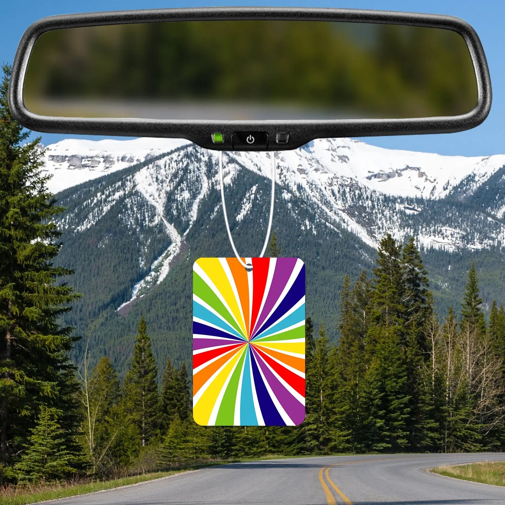 Colorful Spiral Design Air Freshener