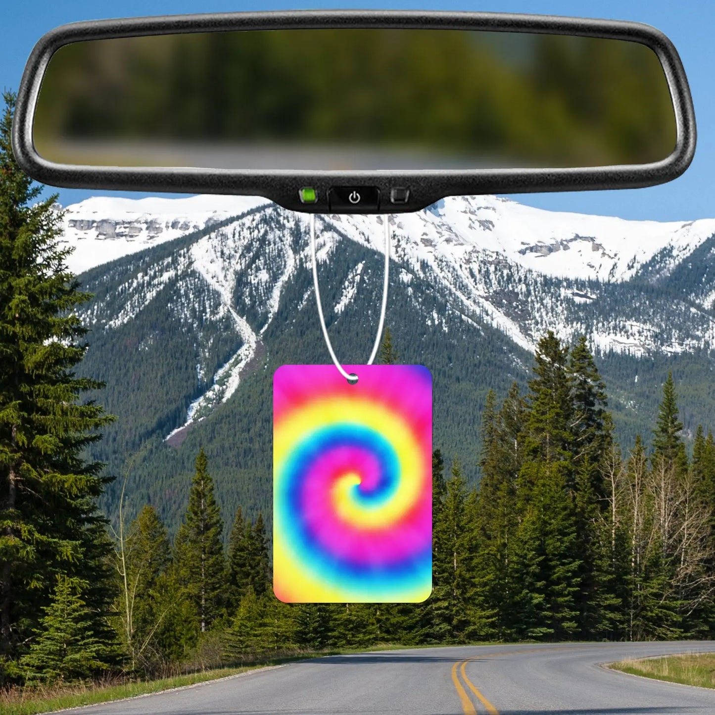 Colorful Spiral Tie-Dye Air Freshener