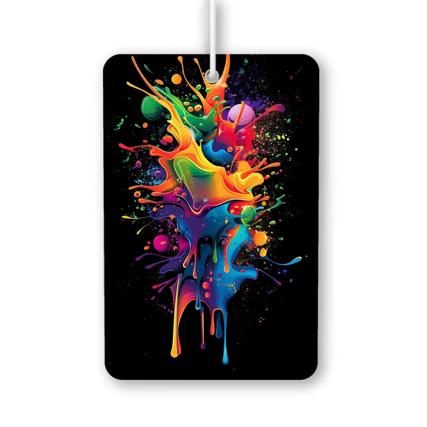 Colorful Splash Art Air Freshener