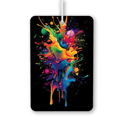 Colorful Splash Art Air Freshener