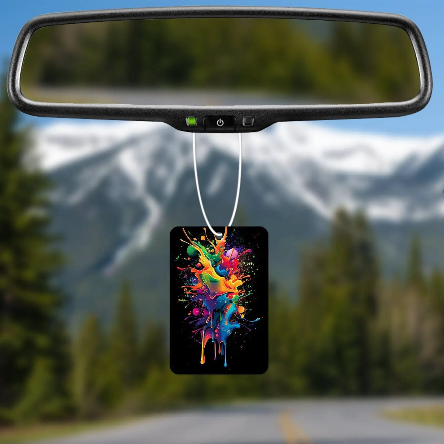 Colorful Splash Art Air Freshener