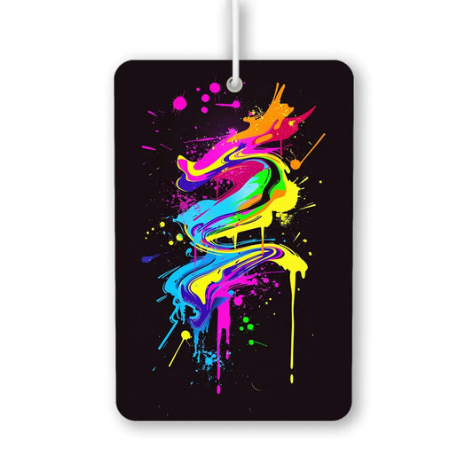 Colorful Splash Design Air Freshener
