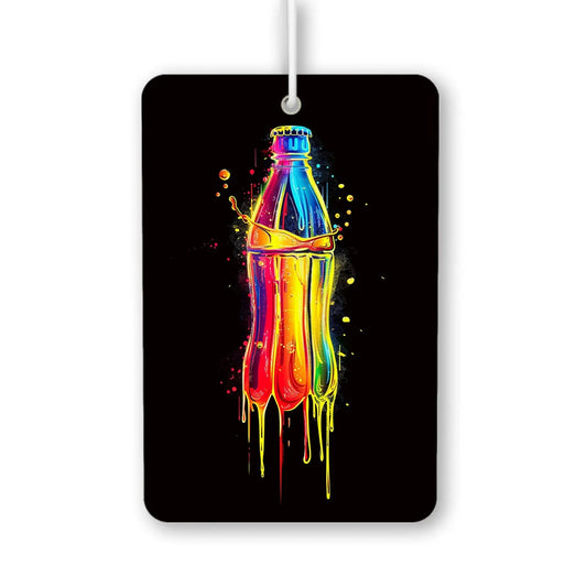 Colorful Splashing Soda Bottle Air Freshener