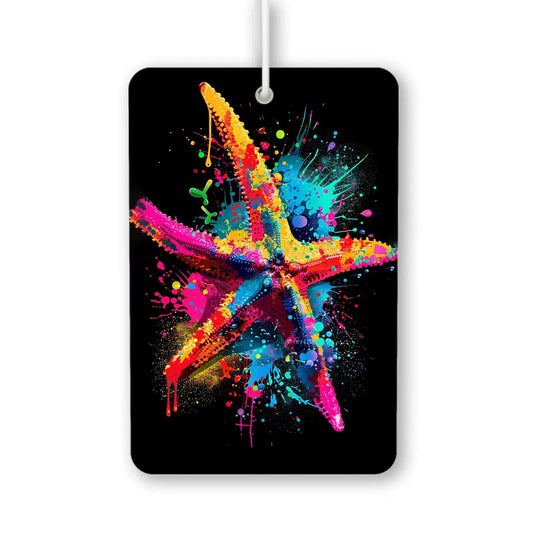 Colorful Starfish Art Air Freshener