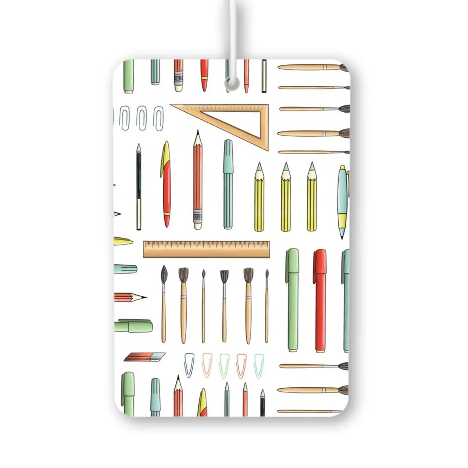Colorful Stationery Design Air Freshener