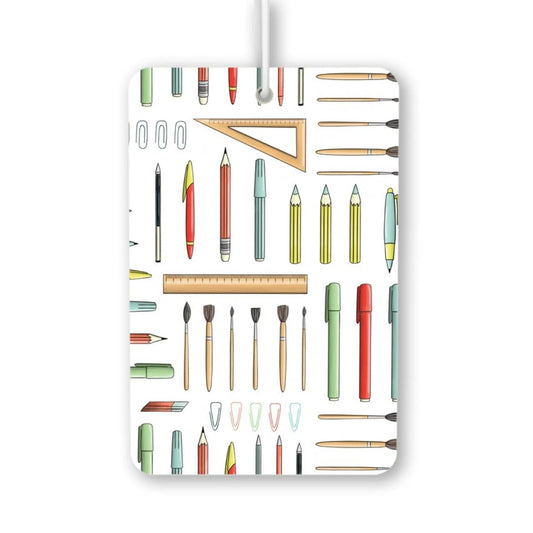 Colorful Stationery Design Air Freshener