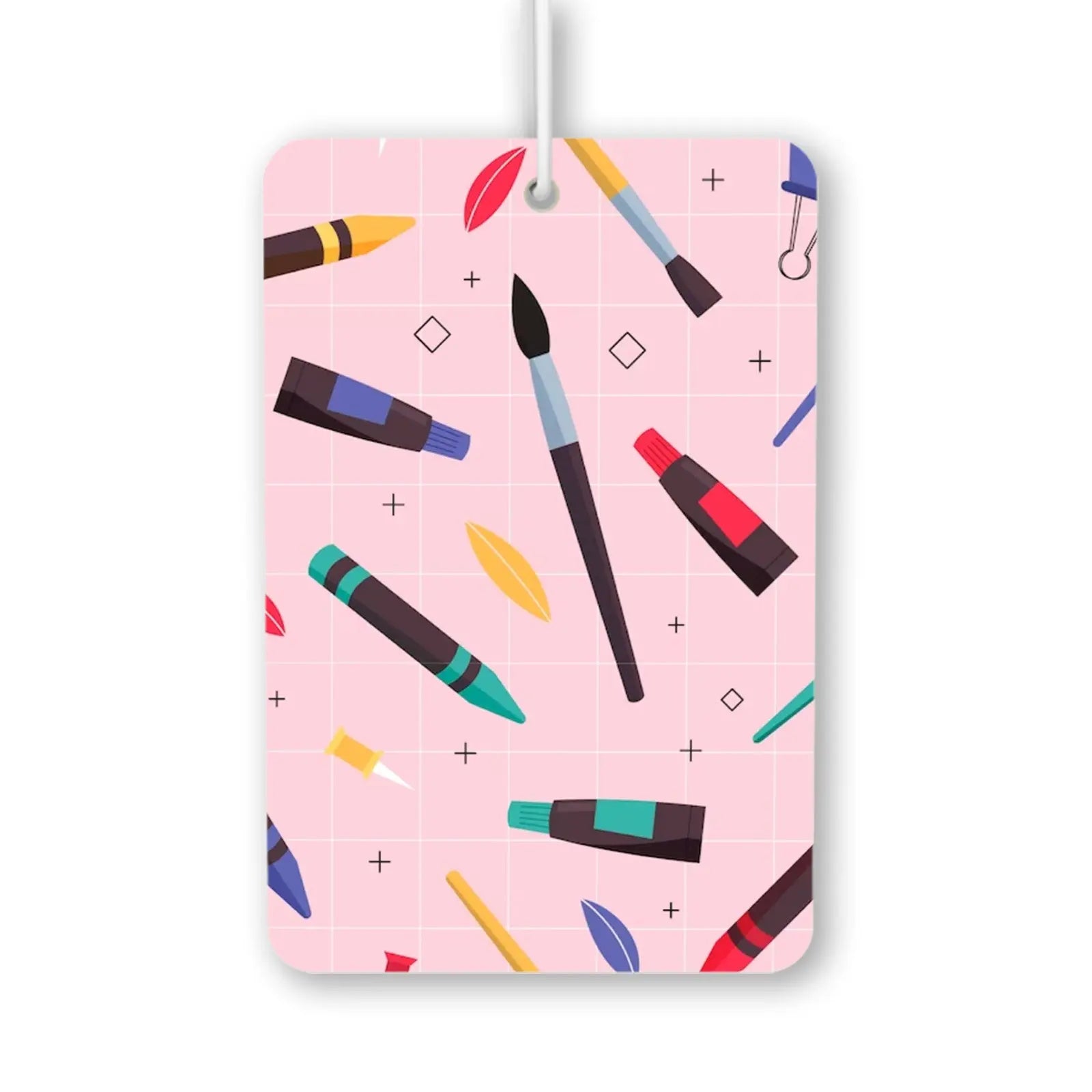 Colorful Stationery Pattern Air Freshener