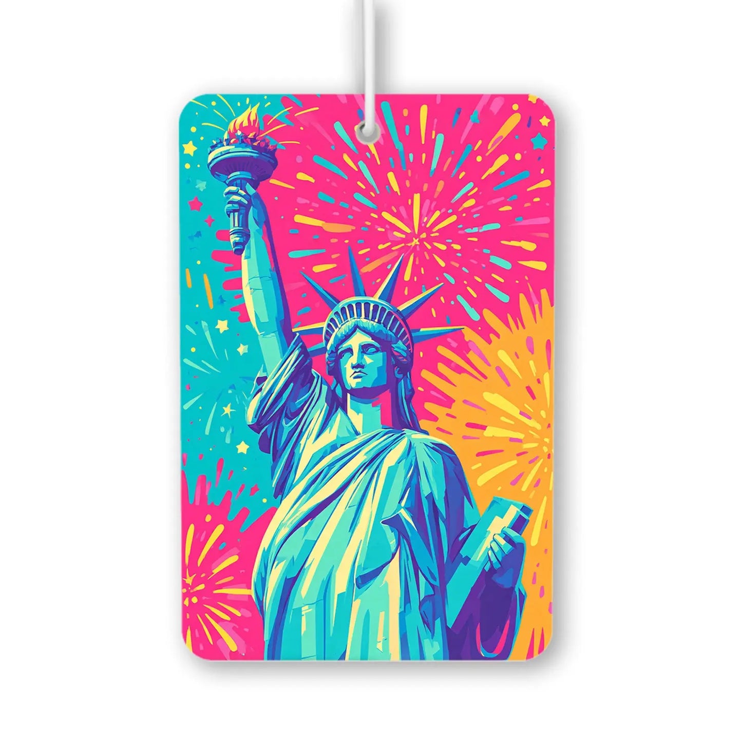 Colorful Statue of Liberty Air Freshener