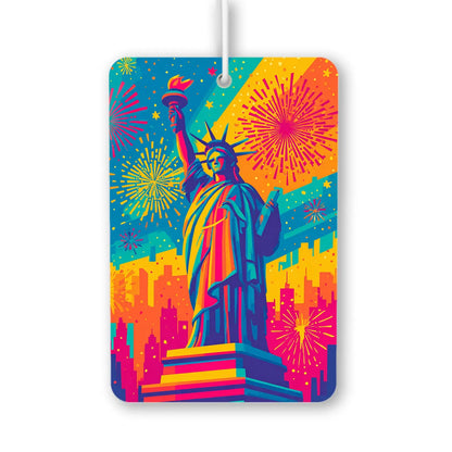 Colorful Statue of Liberty Art Print Air Freshener