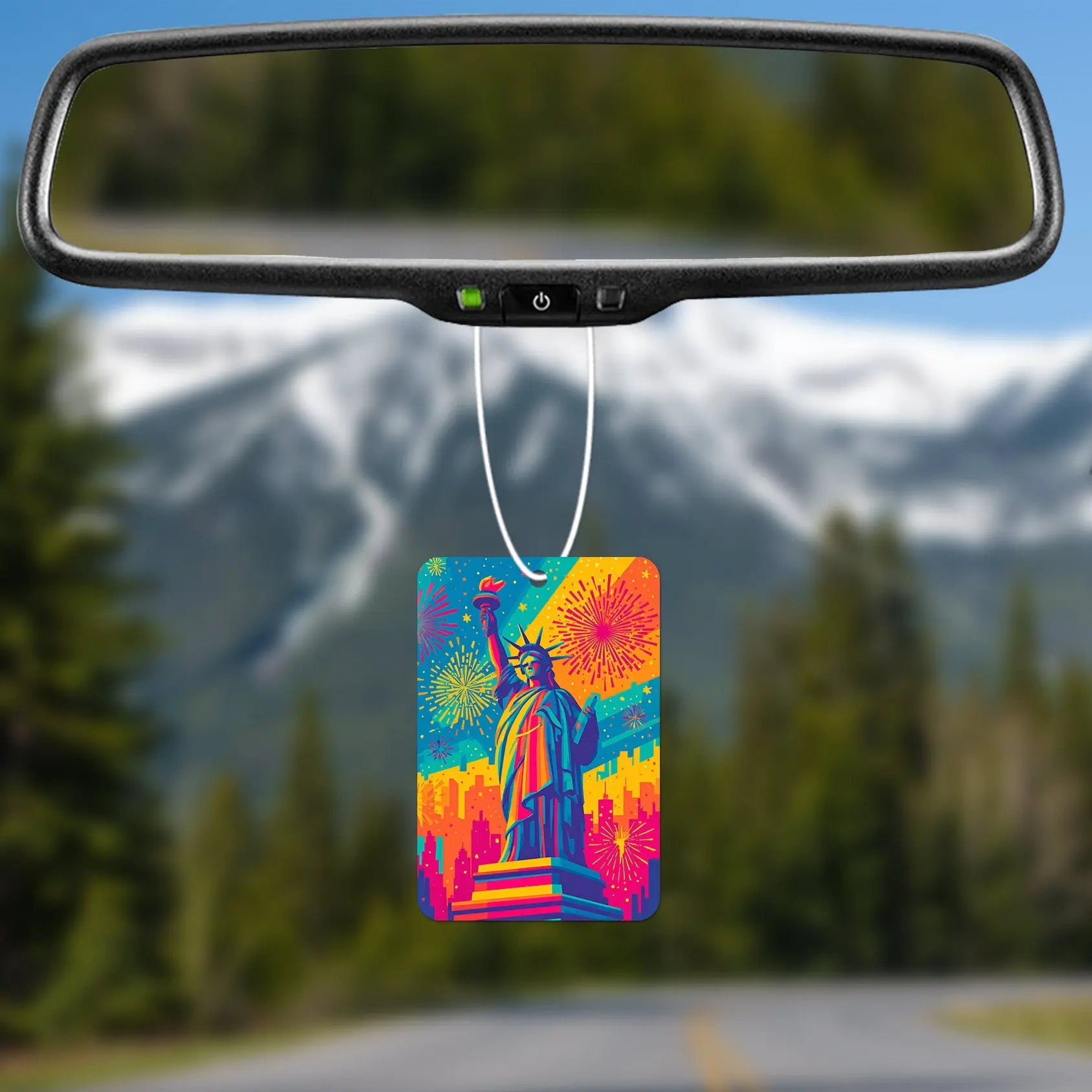 Colorful Statue of Liberty Art Print Air Freshener
