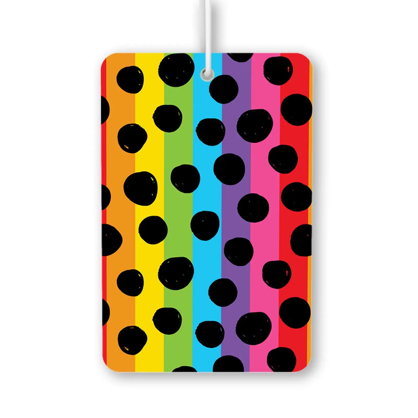 Colorful Stripes with Polka Dots Air Freshener