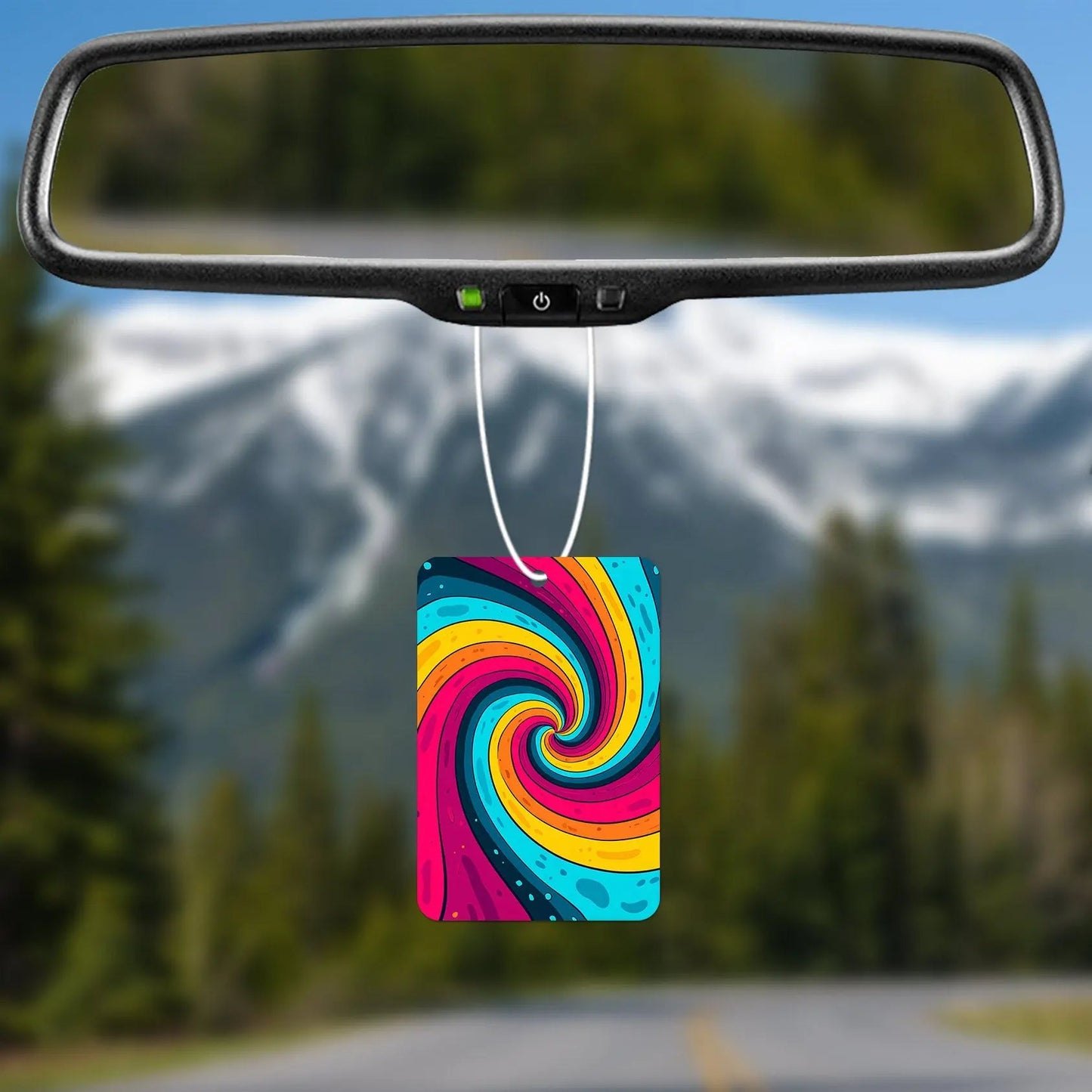 Colorful Swirl Design Air Freshener