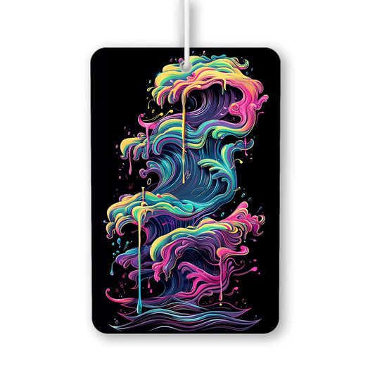 Colorful Swirling Waves Air Freshener