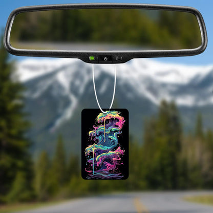 Colorful Swirling Waves Air Freshener